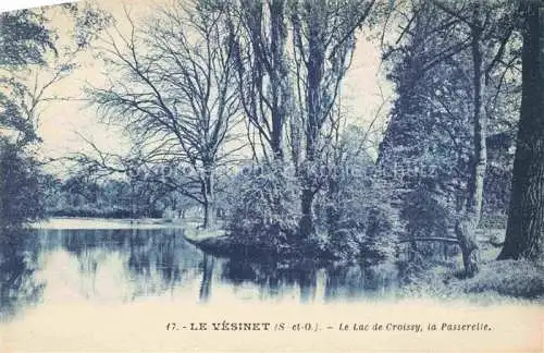 AK / Ansichtskarte Le_Vesinet_ Saint Germain en Laye_78_Yvelines Le Lac de Croissy la Passerelle 