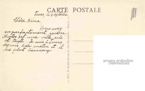 AK / Ansichtskarte TOURS_37_Indre et Loire Vue generale 