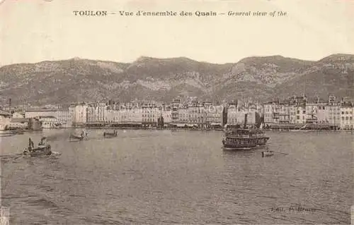 AK / Ansichtskarte TOULON_ SUR MER_83_Var Vue d ensemble des Quais 