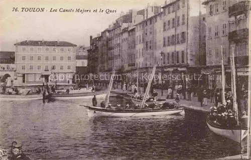 AK / Ansichtskarte TOULON_ SUR MER_83_Var Les Canots Majors et le Quai 