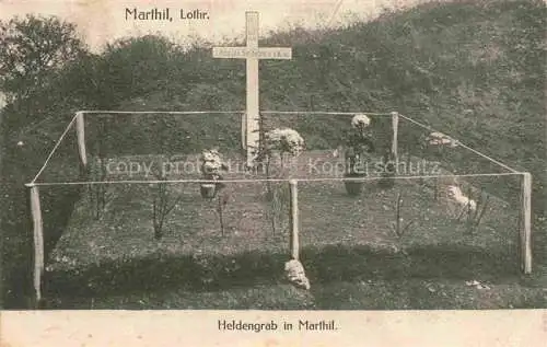 AK / Ansichtskarte Marthille_Martihl_Chateau Salins_57_Moselle Heldengrab  