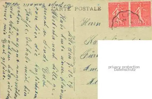 AK / Ansichtskarte LILLE_59_Nord Place de la Republique et Faidherbe Vue d ensemble sur la Prefecture 