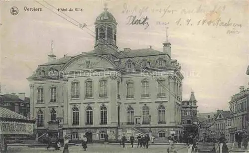 AK / Ansichtskarte VERVIERS Liege Wallonie Belgie Hotel de Ville Feldpost