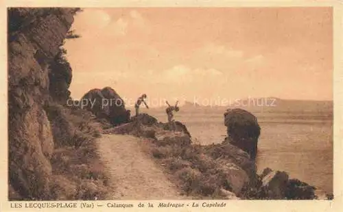 AK / Ansichtskarte Les_Lecques_83_Var Calanques de la Madrague La Capelude Feldpost 