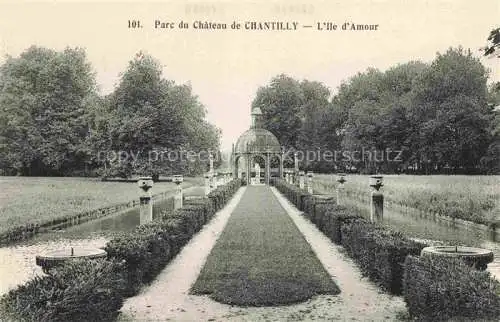 AK / Ansichtskarte Chantilly_60_Oise Parc du Chateau de Chantilly L Ile d Amour 