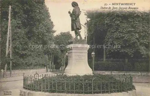 AK / Ansichtskarte Montmorency_95_Val d_Oise Statue de Jean Jacques Rousseau 