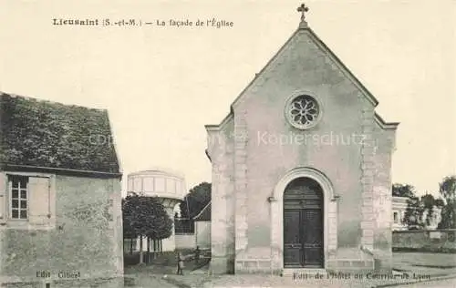 AK / Ansichtskarte Lieusaint_MELUN_77_Seine et Marne La facade de l Eglise 