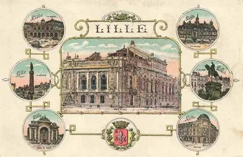 AK / Ansichtskarte LILLE_59_Nord Theatre Vue d ensemble 