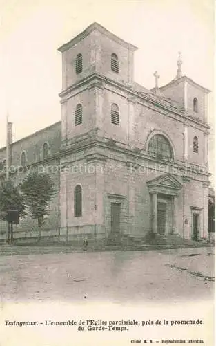 AK / Ansichtskarte Yssingeaux_43_Haute Loire Ensemble de l Eglise paroissiale pres de la promenade du Garde Temps 