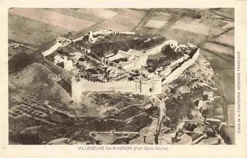 AK / Ansichtskarte Villeneuve__Avignon_84_Vaucluse Fort Saint Andre Vue aerienne 