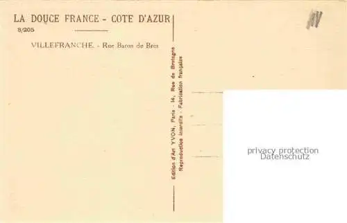 AK / Ansichtskarte Villefranche_d_Allier Rue Baron de Bres Villefranche_d_Allier
