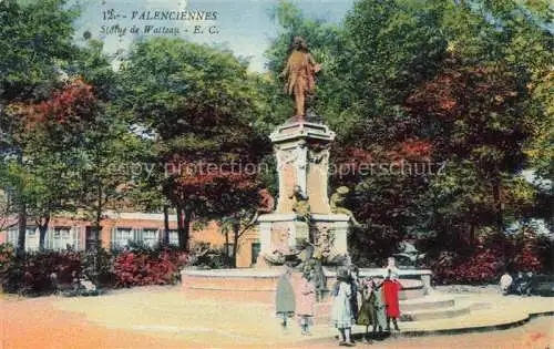 AK / Ansichtskarte VALENCIENNES_59_Nord Statue de Watteau 