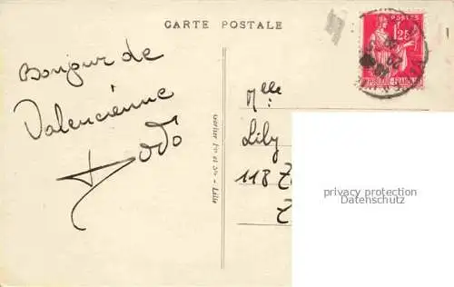 AK / Ansichtskarte VALENCIENNES_59_Nord Statue de Watteau 