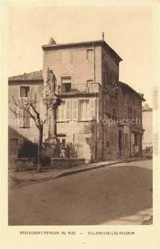 AK / Ansichtskarte Villeneuve__Avignon_84_Vaucluse Restaurant Pension du Midi 
