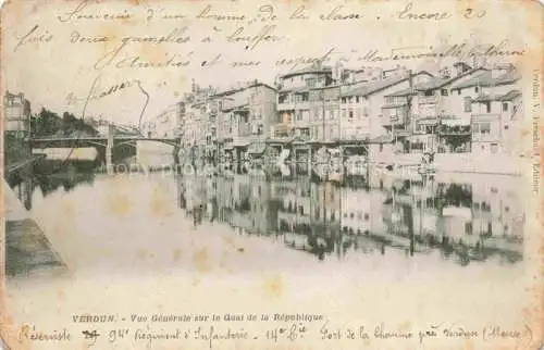 AK / Ansichtskarte VERDUN__55_Meuse Vue generale sur le Quai de la Republique 