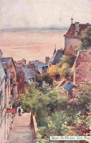 AK / Ansichtskarte Mont St Michel_Le_50_Manche Une Rue 