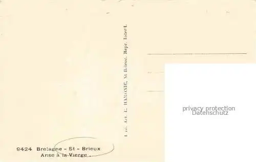 AK / Ansichtskarte St Brieux_St Brieuc_22_Cotes d_Armor Anse a la Vierge 