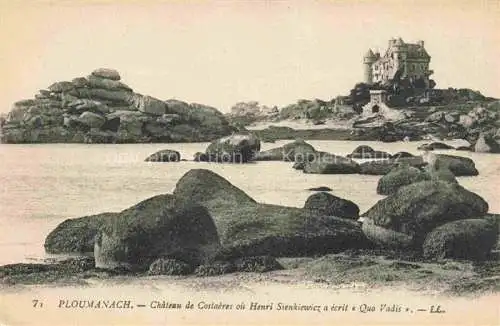 AK / Ansichtskarte Ploumanach Chateau de Costaeres ou Henri Sienkiewicz a ecrit Quo Vadis Ploumanach