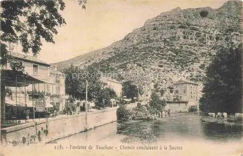 AK / Ansichtskarte Vaucluse_25_Doubs Fontaine de Vaucluse Chemin conduisant a la Source 