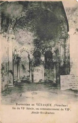 AK / Ansichtskarte Venasque_Carpentras_84_Vaucluse Baptistere de Venasque Abside Occidentale 