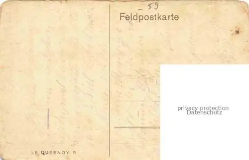 AK / Ansichtskarte Le_Quesnoy_Avesnes sur Helpe_59_Nord Dorfmotiv Feldpost 