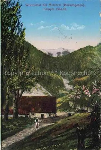 AK / Ansichtskarte Metzeral_Metseral_Colmar_Alsace_68_Haut Rhin Wormstal Kaempfe 1914 bis 16 