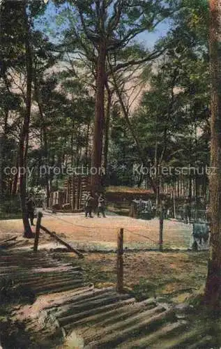 AK / Ansichtskarte Vogesen_Vosges_Region Mannschaftsbaracken mit Baumposten Vogesen_Vosges_Region
