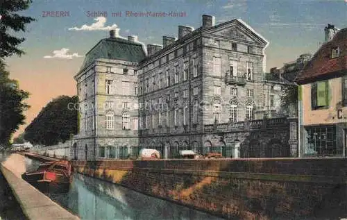 AK / Ansichtskarte Zabern_Saverne_Alsace_67_Bas Rhin Schloss mit Rhein Marne Kanal 