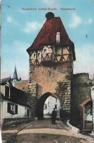 AK / Ansichtskarte Kestenholz_Chatenois_Selestat Erstein_67_Bas Rhin Hexenturm 