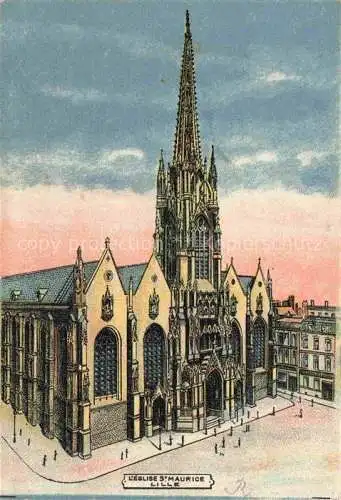 AK / Ansichtskarte LILLE_59_Nord Eglise St Maurice 