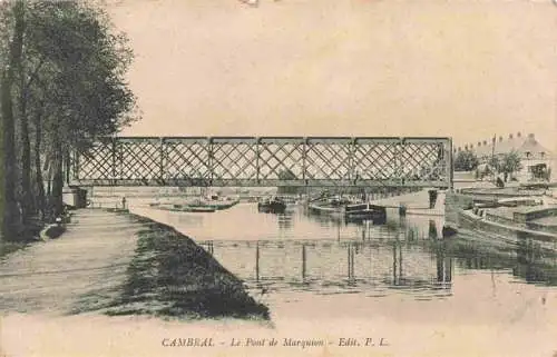 AK / Ansichtskarte Cambrai_59_Nord Le Pont de Marquion Feldpost 