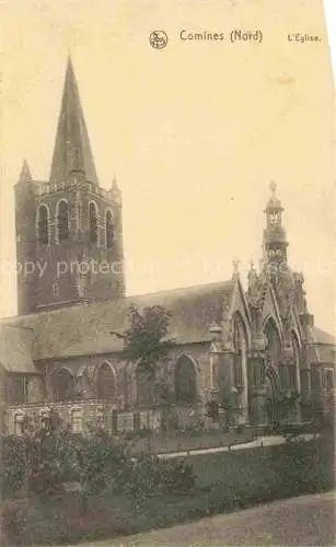 AK / Ansichtskarte Comines_LILLE_59_Nord Eglise 