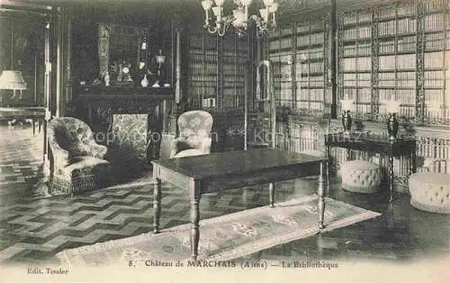 AK / Ansichtskarte Marchais_LAON_02_Aisne Chateau de Marchais La Bibliotheque 