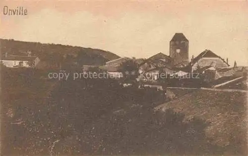 AK / Ansichtskarte Onville_Briey_54_Meurthe et Moselle Vue partielle Feldpost 