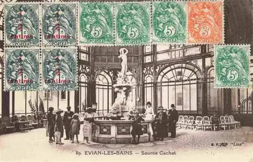 AK / Ansichtskarte Evian les Bains_74_Haute Savoie Source Cachat 
