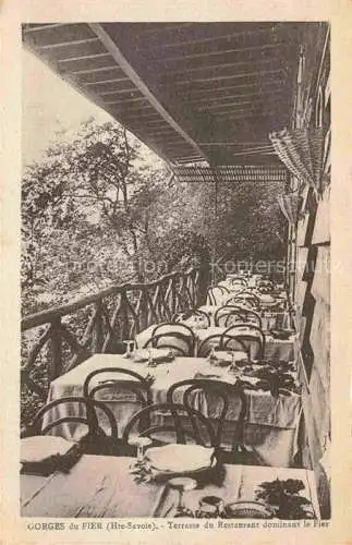 AK / Ansichtskarte Gorges_du_Fier_Chavanod_Annecy_74_Haute Savoie Terrasse du Restaurant dominant le Fier 