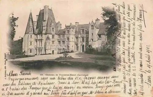 AK / Ansichtskarte Lion sur Mer_14 Chateau de Fontaine Henri 