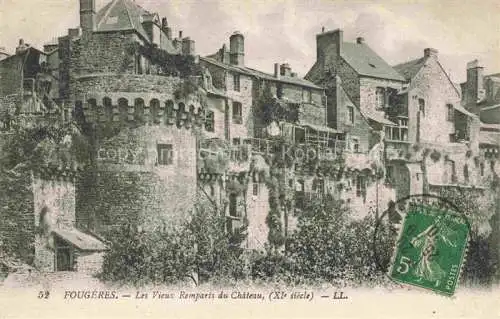 AK / Ansichtskarte Fougeres_35_Ille et Vilaine Les Vieux Remparts du Chateau 