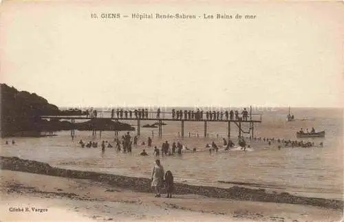 AK / Ansichtskarte Giens_Hyeres_TOULON_83_Var Hopital Renee Sabran Les Bains de mer 