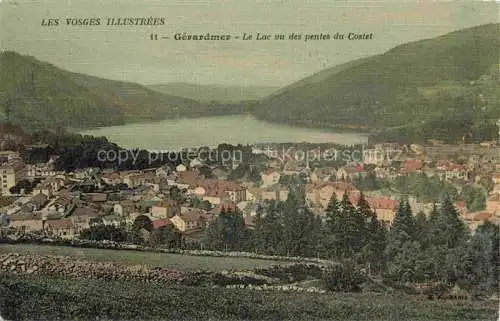 AK / Ansichtskarte Gerardmer_88_Vosges Le Lac vu des pentes du Costet 