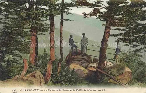 AK / Ansichtskarte Gerardmer_88_Vosges Le Rocher de la Source et la Vallee de Munster 