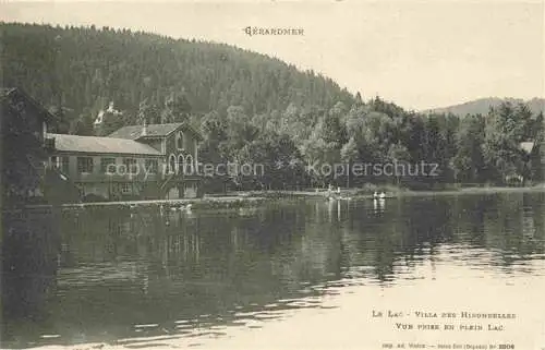 AK / Ansichtskarte Gerardmer_88_Vosges Le Lac Villa des Hirondelles Vue prise en plein Lac 