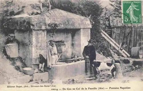 AK / Ansichtskarte Gex_01_Ain De Gex au Col de la Faucille Fontaine Napoleon 
