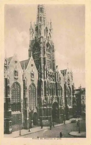 AK / Ansichtskarte LILLE_59_Nord Kirche St Maurice Feldpostkarte 