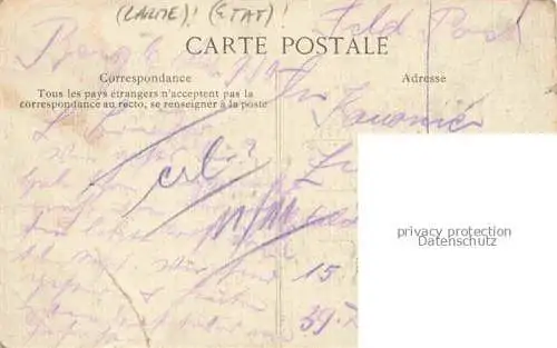 AK / Ansichtskarte Lillers_Bethune_62_Pas de Calais Rue du Commerce Feldpost 