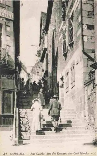 AK / Ansichtskarte Morlaix_29_Finistere Rue Corbe dite des Escaliers aux Cent Marches 