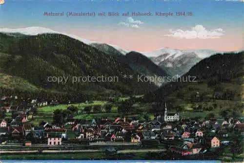 AK / Ansichtskarte Metzeral_Metseral_Colmar_Alsace_68_Haut Rhin mit Blick auf Hohneck 