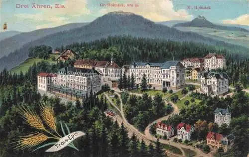 AK / Ansichtskarte Drei_Aehren_Drei aehren_Trois Epis_68_Haut Rhin mit Gr Hohneck und Kl Hohneck 