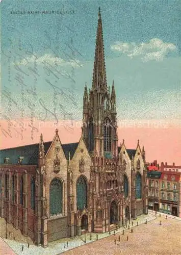 AK / Ansichtskarte LILLE_59_Nord Eglise Saint Maurice 