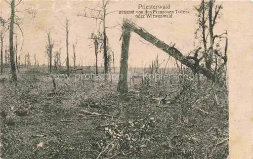 AK / Ansichtskarte Priesterwald_Kriegsschauplatz_54_Meurthe et Moselle von den Franzosen Toten oder Witwenwald genannt 